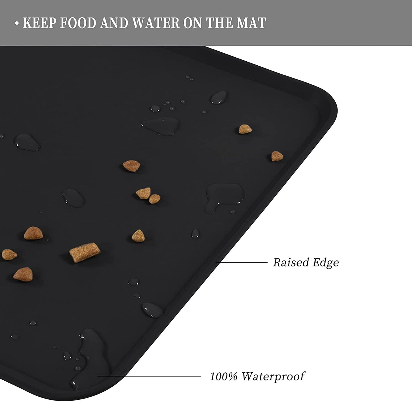 Reopet Silicone Dog Cat Bowl Mat Non-Stick Food Pad